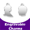 Engravable Sterling Silver Charms