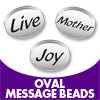 Oval Message Beads