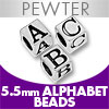 Pewter 5.5mm Beads