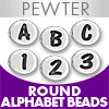 Pewter Oval Beads