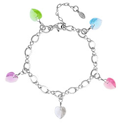 Joyful Colors Swarovski Heart Bracelet