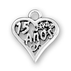 Sterling Silver 15 Años Charm