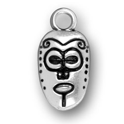 Sterling Silver African Mask Charm
