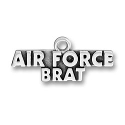 Sterling Silver Air Force Brat Charm