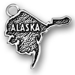 Sterling Silver Alaska Charm