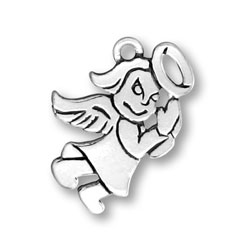 Sterling Silver Bad Angel Charm