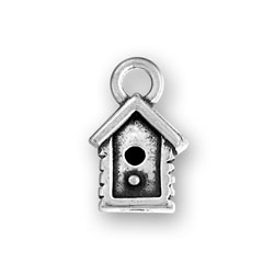 Sterling Silver Bird House Charm