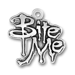 Sterling Silver Bite Me Charm