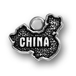 Sterling Silver China Charm