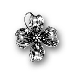 Sterling Silver Dogwood Flower Charm