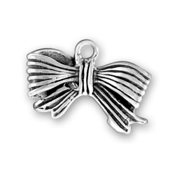 Sterling Silver Fancy Bow Charm