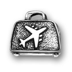 Sterling Silver Flight Bag Charm