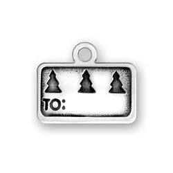Sterling Silver Gift Tag II Charm
