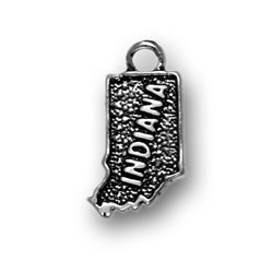 Sterling Silver Indiana Charm