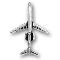 Sterling Silver Jet Plane Charm