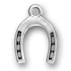 Sterling Silver Large Horseshoe Charm