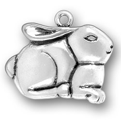 Sterling Silver Large Rabbit Charm