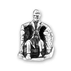 Sterling Silver Lincoln Memorial Charm