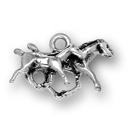 Sterling Silver Mare and Colt Charm