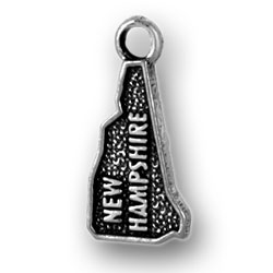 Sterling Silver New Hampshire Charm