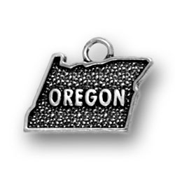 Sterling Silver Oregon Charm