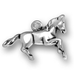 Sterling Silver Running Horse Charm