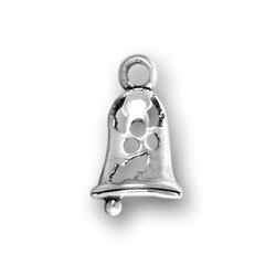 Sterling Silver Small Christmas Bell Charm