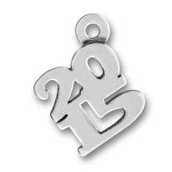 Sterling Silver 2015 Charm