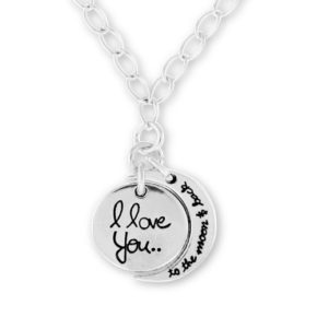I Love You to The Moon and Back: Custom Name Necklace