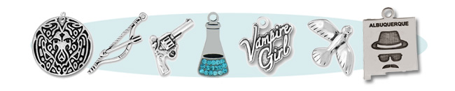 TV Series-Inspired Sterling Silver Charms at Charm Factory