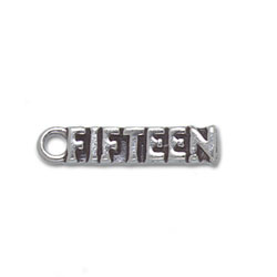 Sterling Silver Fifteen Charm