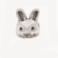 Sterling Silver Bunny Bead Pandora Inspired